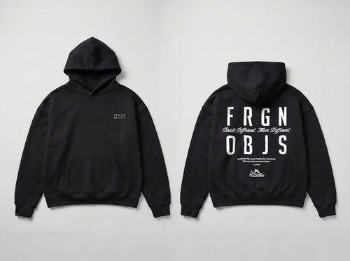 FRGN OBJS BLACK HOODIE
