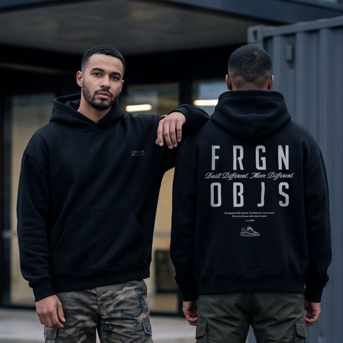 FRGN OBJS BLACK HOODIE