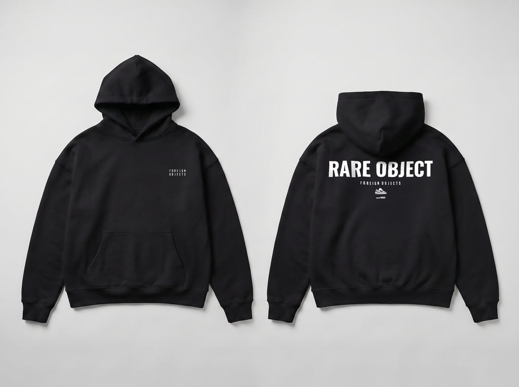 RARE OBJECTS BLACK HOODIE