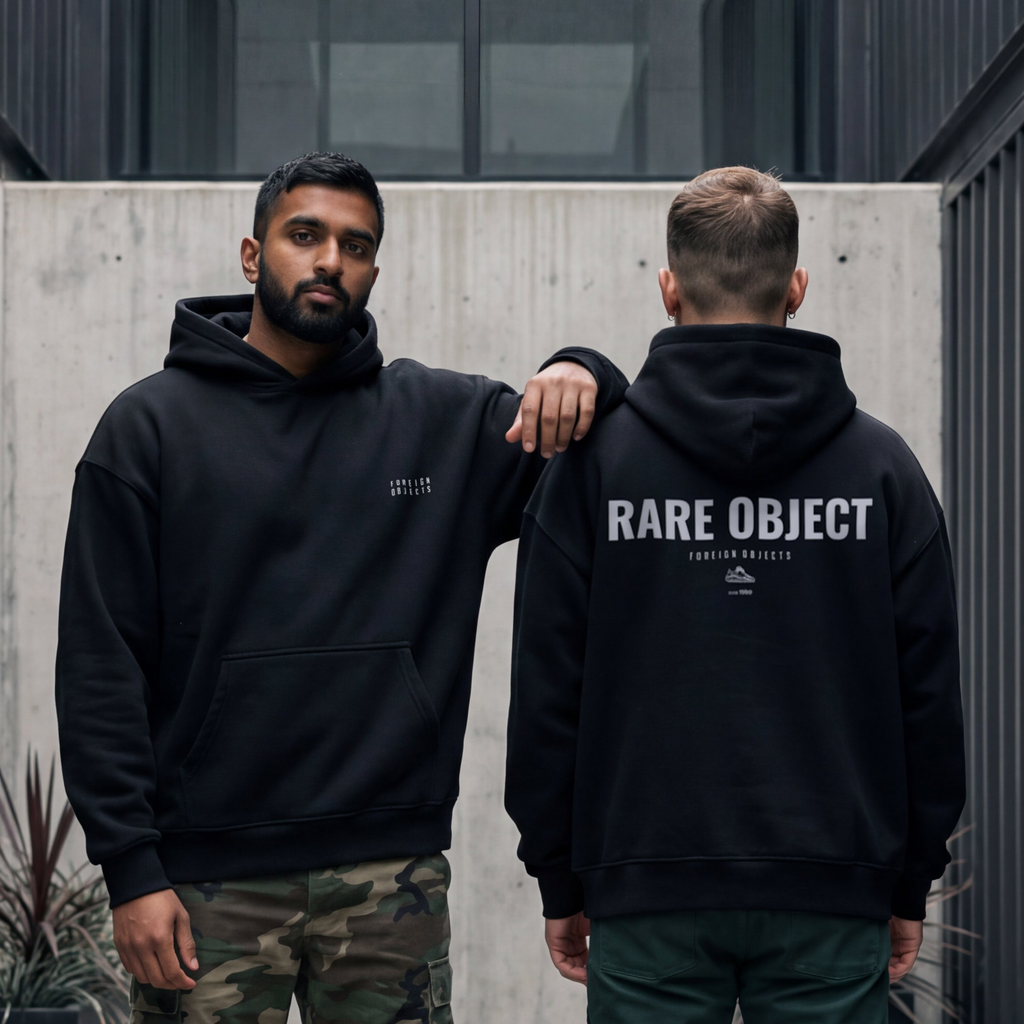 RARE OBJECTS BLACK HOODIE