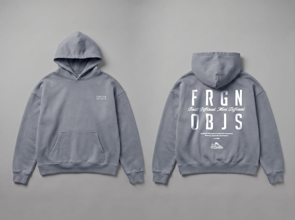 FRGN OBJS STONE WASH GREY HOODIE