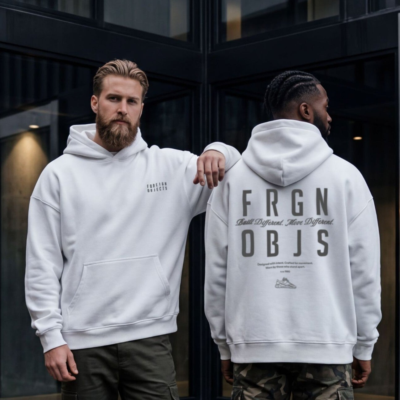 FRGN OBJS WHITE HOODIE